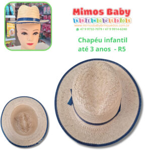 Chapéu infantil  até 3 anos   R5