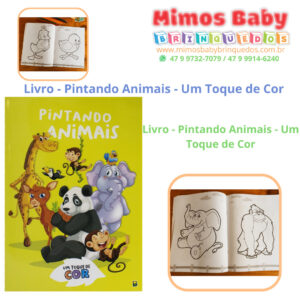 Livro - Pintando Animais - Um Toque de Cor - Livro - Pintando Animais - Um Toque de Cor