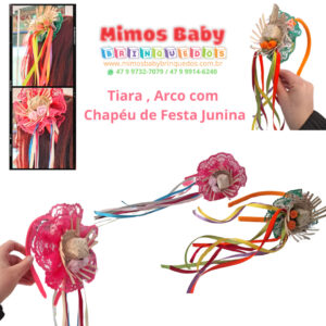 Tiara , Arco com Chapéu de Festa Junina