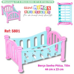Berço Sonho Pitica, Tilin  44 cm x 23 cm