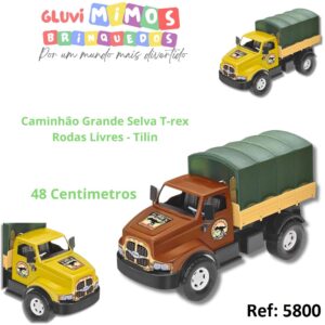 Caminhão Grande Selva T-rex Rodas Livres  - Tilin