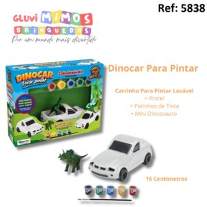 Dinocar Para Pintar  Carrinho Para Pintar Lavável
