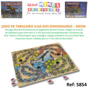 JOGO DE TABULEIRO ILHA DOS DINOSSAUROS – GROW