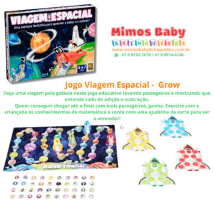 Jogo Viagem Espacial -  Grow