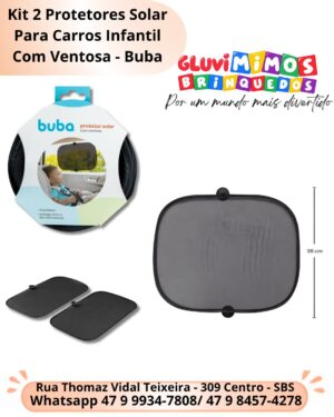 Kit Protetor Solar com ventosa  02 und  Buba