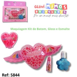 Maquiagem Kit de Batom, Gloss e Esmalte