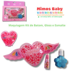 Maquiagem Kit de Batom, Gloss e Esmalte