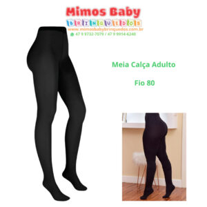 Meia Calça Adulto  Fio 80
