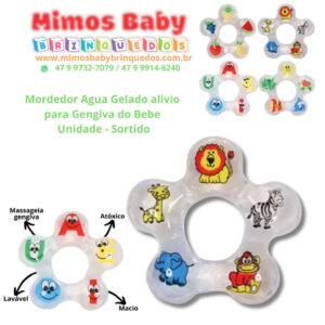 Mordedor Agua Gelado alivio para Gengiva do Bebe - Unidade - Sortido