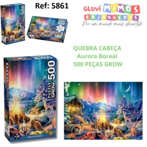 QUEBRA CABEÇA  Aurora Boreal  500 PEÇAS GROW