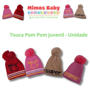 Touca Pom Pom Juvenil - Unidade