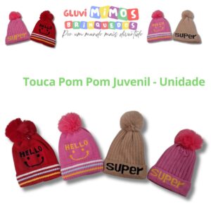 Touca Pom Pom Juvenil - Unidade