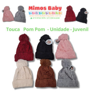 Touca   Pom Pom  - Unidade - Juvenil