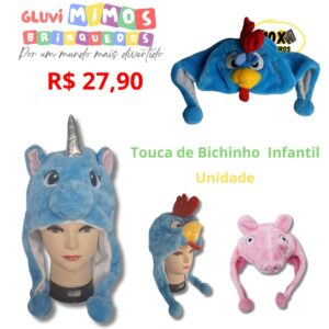 Touca de Bichinho  Infantil Unidade
