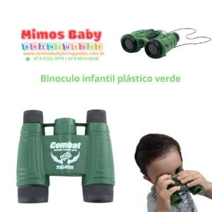 Binoculo infantil plástico verde