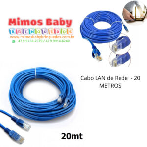 Cabo LAN de Rede  - 20 METROS