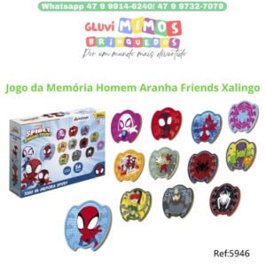 Jogo da Memória Homem Aranha  Friends  Xalingo