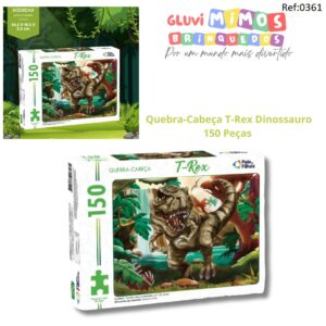 Quebra-Cabeça T-Rex Dinossauro 150 Peças Pais e Filhos