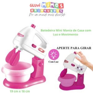 Batedeira Mini Mania de Casa com Luz e Movimento - dm Toys