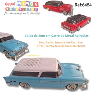 Caixa de Som em Carro de Metal Relíquias