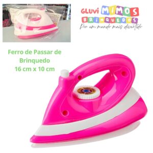 Ferro de Passar de Brinquedo 16 cm x 10 cm