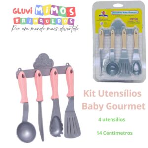 Kit Utensílios  Baby Gourmet 4 utensílios