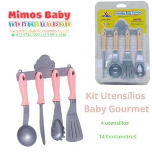 Kit Utensílios  Baby Gourmet 4 utensílios