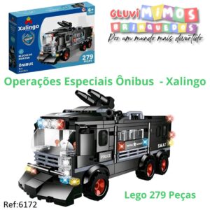 Blocos Operações Especiais Ônibus  - Xalingo Lego 279 Peças