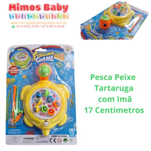 Pesca Peixe  Tartaruga  com Imã 17 Centimetros