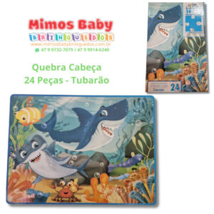 Quebra Cabeça  24 Peças - Tubarão