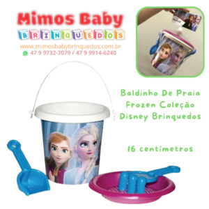 Baldinho De Praia Frozen Coleção Disney Brinquedos - 16 centímetros