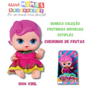 Boneca Coleção Frutinhas Groselha Cotiplás - Cheirinho de Frutas