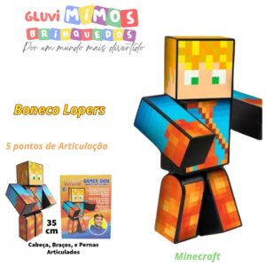 Boneco Lopers  Algazarra - 5 pontos de Articulação - 35 Centimetros