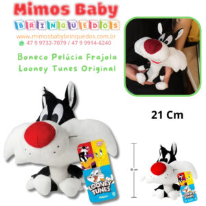 Boneco Pelúcia Frajola Looney Tunes Original