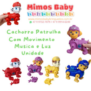 Cachorro Patrulha Com Movimento Musica e Luz Unidade