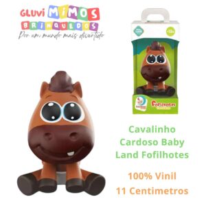 Cavalinho Cardoso Baby Land Fofilhotes 11 Centimetros 100% Vinil