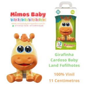Girafinha Cardoso Baby Land Fofilhotes 100% Vinil 11 Centimetros