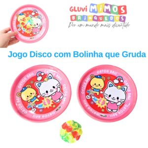 Jogo Disco com Bolinha que Gruda
