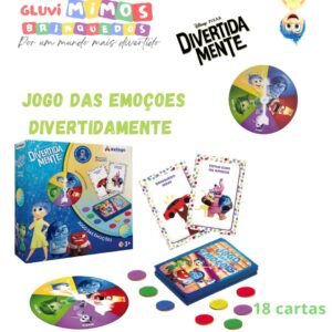 Jogo das Emoções Divertidamente 18 cartas Xalingo