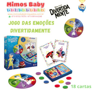 Jogo das Emoções Divertidamente 18 cartas Xalingo