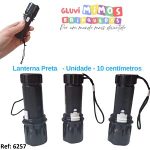 Lanterna Preta   - Unidade - 10 centímetros