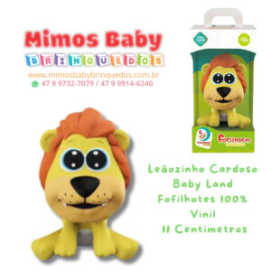 Leãozinho Cardoso Baby Land Fofilhotes 100% Vinil 11 Centimetros