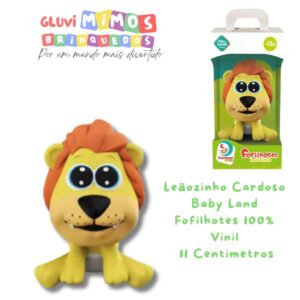 Leãozinho Cardoso Baby Land Fofilhotes 100% Vinil 11 Centimetros