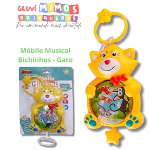Móbile Musical Bichinhos - Gato