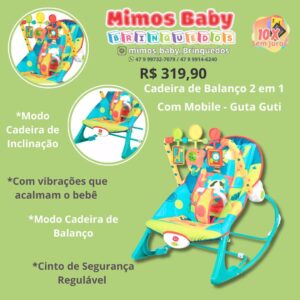 Cadeira de Balanço 2 em 1 Com Mobile - colorido