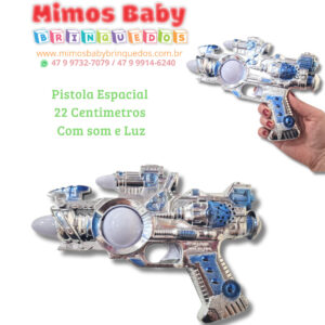 Pistola Espacial  22 Centimetros  Com som e Luz