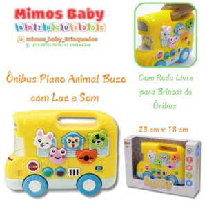 Ônibus Piano Animal Buzo com Luz e Som - Zoop Toys