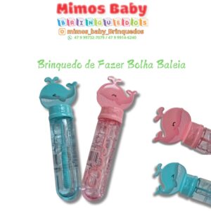 Brinquedo de Fazer Bolha Baleia
