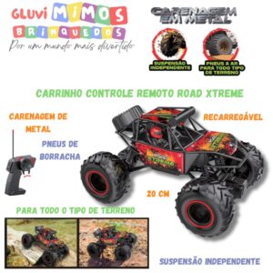 Carrinho Controle Remoto Road Xtreme Recarregável