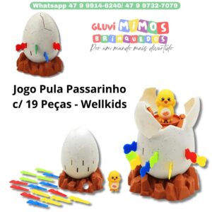 Jogo Pula Passarinho c/ 19 Peças - Wellkids